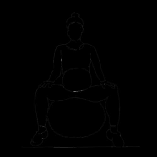 Femme faisant yoga prénatal